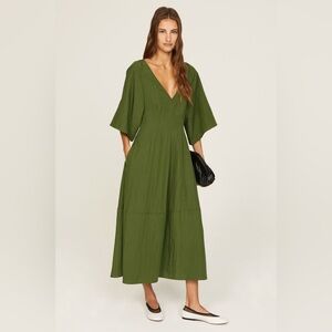 Vince Flutter Sleeve Dress